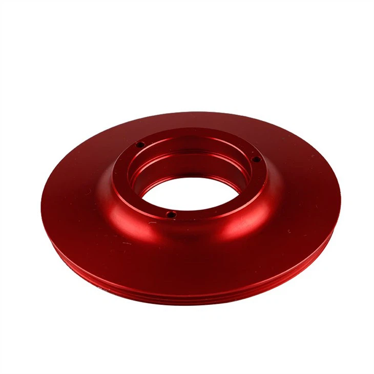 Small red anodized CNC camera spare parts