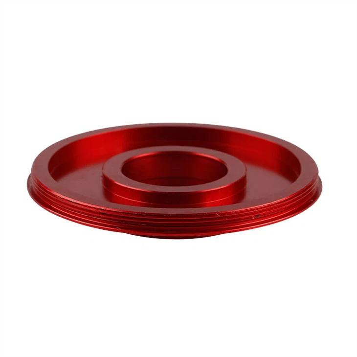 Small red anodized CNC camera spare parts